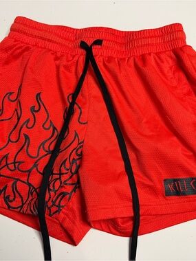 Kill Crew red Muay Thai shorts